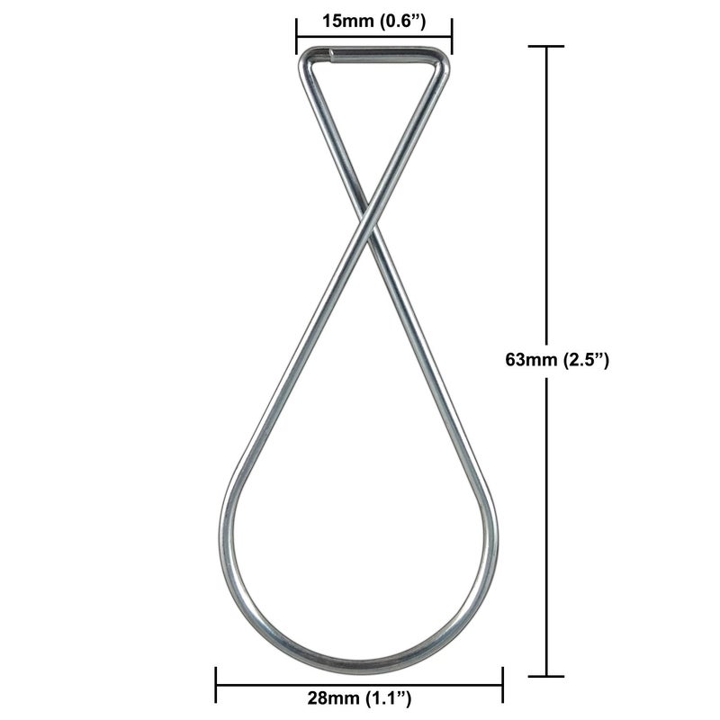 ATLIN Ceiling Hooks (100 Pack) - Drop Ceiling Clips Great for Wedding Decorations and Classroom Decorations - T-Bar Clip fits Suspended Ceilings, Tile Ceiling, and Grid Ceiling - Image 3